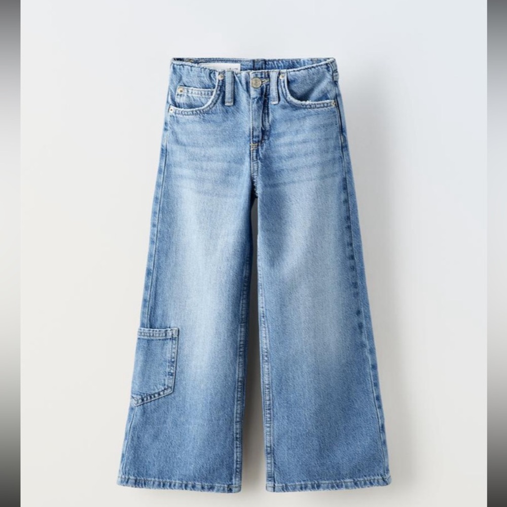 Zara kids WIDE LEG POCKET JEANS